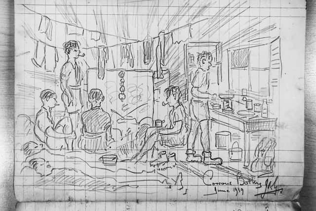 "June 1939" - an illustration from the visitors' books PIC: Courtesy of Ralph Storer / Luath Press