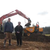 Seed Box chair Guy Haslam and director Belinda Rowlands visit the new site.