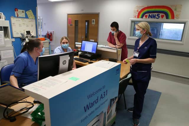 Senior charge nurse Rosario Walshe in ward A31 at Forth Valley Royal Hospital in Larbert. Picture: Andrew Milligan/PA Wire