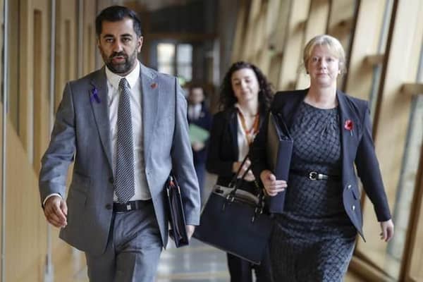 Humza Yousaf and Shona Robison. Picture: Jeff J Mitchell/Getty Images