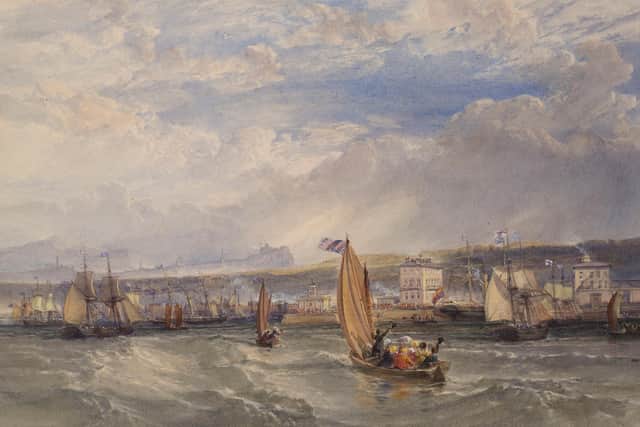 Queen Victoria landing at Granton Pier, 1842