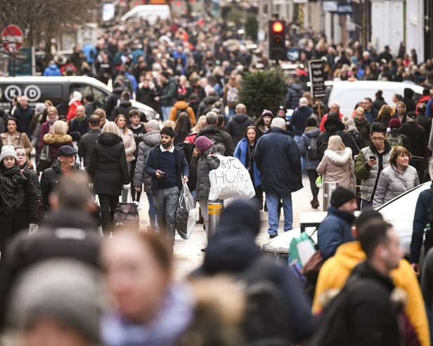 Scottish footfall decreased by 0.9 per cent in March year on year, up from -3.2 per cent in February (file image). Picture: Jeff J Mitchell/Getty Images.