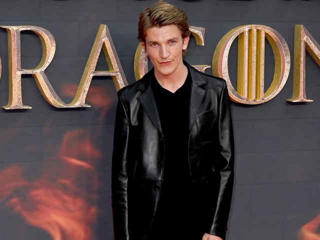 Ewan Mitchell, who plays Aemond 'One-Eye' Targaryen, at the House of the Dragon premiere in London (Photo by Gareth Cattermole/Getty Images)