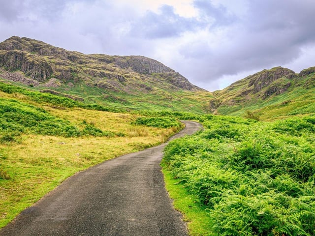 Another entry for the Lake District, Hardknott Pass is perhaps better seen from a car than a bike - it's the steepest road in England.