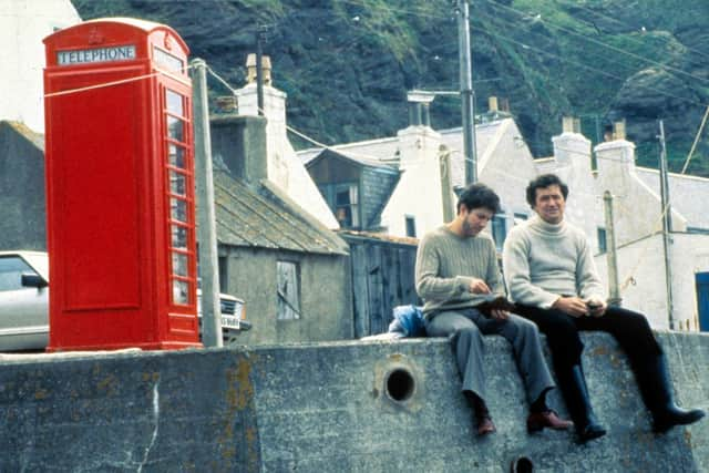 Actors Peter Riegert (Mac) and Chris Rozycki (Viktor) star in Bill Forsyth's classic comedy Local Hero, which was partly shot in Pennan, in Aberdeenshire. Picture: Moviestore/Shutterstock