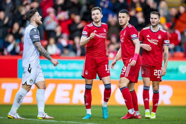 Ryan Hedges put Aberdeen ahead against Edinburgh City.