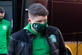 Hibs striker Kevin Nisbet was on the bench at Tannadice Park on Staurday. Photo by Ross Parker / SNS Group