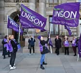 Women council workers fighting for fair equal pay compensation. Picture: John Devlin