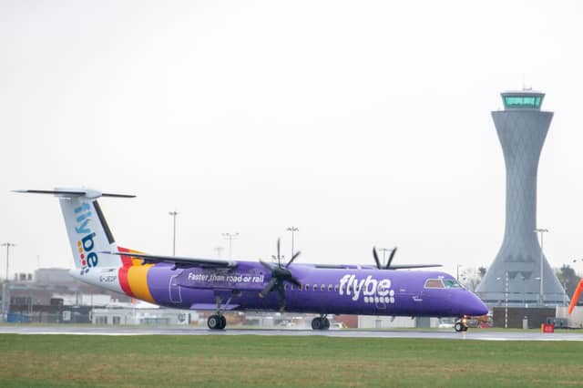 Flybe planes at Edinburgh Airport