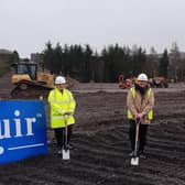 Councillors Margaret Kennedy, Tony Miklinski and Karen Marjoram, with Andy Richardson (London & Scottish) and Alan Muir (Muir Construction).