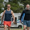 Outlander's Sam Heughan and Graham McTavish in season two of Men In Kilts: A Roadtrip With Sam And Graham, in which the adventure-seeking duo explore New Zealand. The book of the trip, Clanlands in New Zealand: Kiwis, Kilts and an Adventure Down Under by Sam Heughan and Graham McTavish is published by Radar, hardback, £22 - Pic: Starz Entertainment, LLC/Geoffrey Short