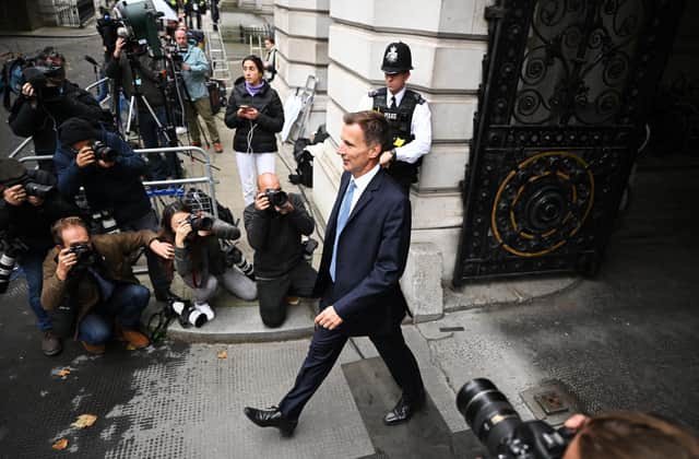 Jeremy Hunt strides into his new role as Chancellor of the Exchequer but are his revamped fiscal policies the answer to the UK's woes? (Picture: Leon Neal/Getty Images)