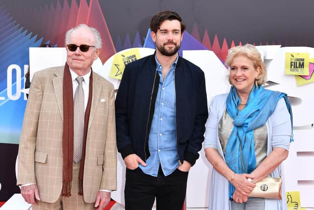 Jack Whitehall with his parents Michael and Hilary at the premier for Ron's Gone Wrong at the BFI London Film Festival at The Royal Festival Hall in 2021. Pic: Jeff Spicer/Getty Images