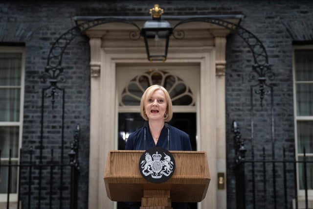 Prime Minister Liz Truss making a speech outside 10 Downing Street, London, after meeting Queen Elizabeth II. Picture; File photo dated 06/09/2022