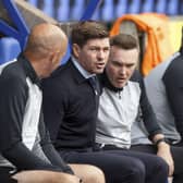 Gary McAllister, left, and Tom Culshaw, right, are among the staff to join ex-Rangers boss Steven Gerrard in departing Villa Park.