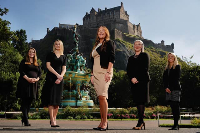 Mandy Armstrong, Jemma Forrest, Laura McCabe, Danielle Edgar and Lucy Thornton of Anderson Strathern. Picture: Stewart Attwood