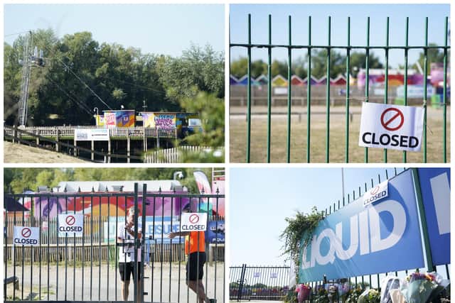 Customers at Liquid Leisure near Datchet were told to shout the girl’s name as they looked for her after she got into difficulty on Saturday, the witness said. Pictures: PA