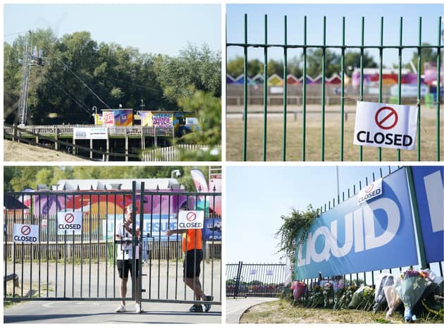 Customers at Liquid Leisure near Datchet were told to shout the girl’s name as they looked for her after she got into difficulty on Saturday, the witness said. Pictures: PA