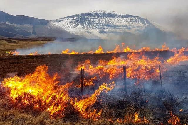 Firefighters in Skye were busy over the weekend fighting multiple wildfires. Pic: Dunvegan Fire Station