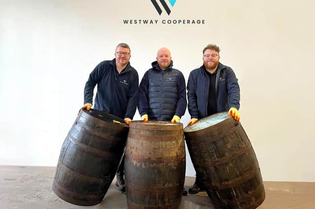 The Reilly brothers roll out the barrels as Westway Cooperage doubles the size of its premises near Glasgow Airport.