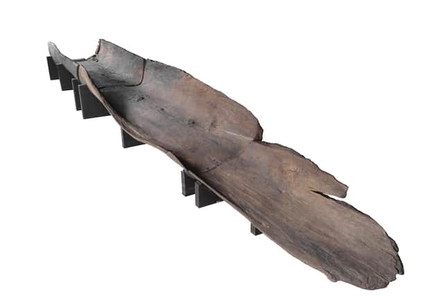 The Carpow Logboat may have been used as a ferry on the River Tay - or a platform for rituals. PIC: Perth Museum.