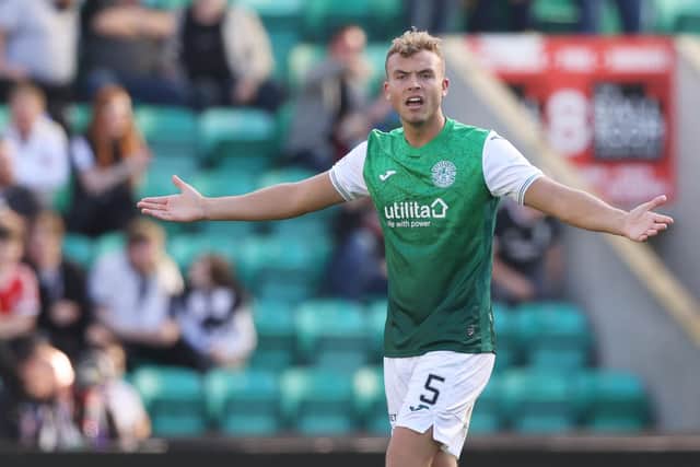 Ryan Porteous has been absent for the last two games due to suspension as Hibs lost to Dundee United and Aberdeen. Picture: SNS