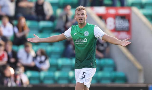 Ryan Porteous has been absent for the last two games due to suspension as Hibs lost to Dundee United and Aberdeen. Picture: SNS