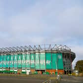 A banner was displayed outside of Celtic Park. Picture: SNS