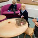 Nursery and pre-school pupils play and learn at a school in northern England in September 2020 (Photo: OLI SCARFF/AFP via Getty Images)