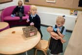 Nursery and pre-school pupils play and learn at a school in northern England in September 2020 (Photo: OLI SCARFF/AFP via Getty Images)