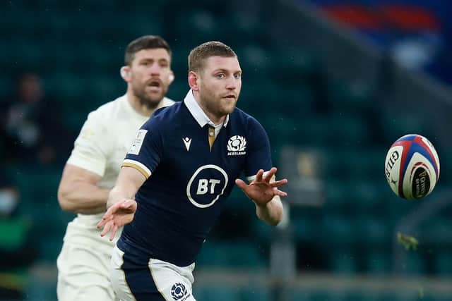 Finn Russell was singled out by England but did brilliantly well to shift the point of attack and pick the right options. Picture: David Rogers/Getty Images
