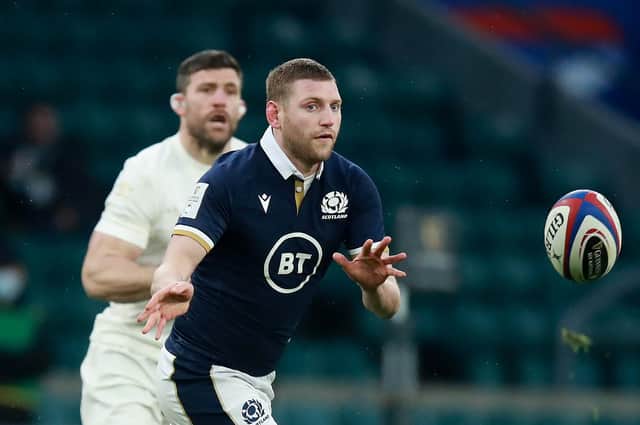 Finn Russell was singled out by England but did brilliantly well to shift the point of attack and pick the right options. Picture: David Rogers/Getty Images