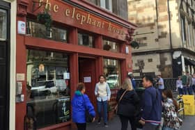 The Elephant House cafe on George IV Bridge in Edinburgh, pictured before the fire in August 2021.