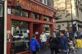 The Elephant House cafe on George IV Bridge in Edinburgh, pictured before the fire in August 2021.