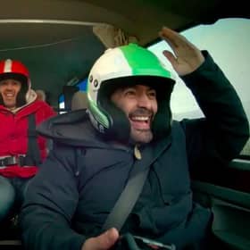 Top Gear presenters (left to right) Freddie Flintoff, Paddy McGuinness and Chris Harris on a first-look teaser for series 27. Picture: Lee Brimble / BBC Studios/PA Wire