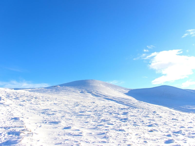 Cairn Gorm is so good they named the whole mountain range after it. Standing at 1,245m (4,085ft), it has a ski centre, restaurant, and funicular railway so is probably the busiest munro of this list. From the car park the walk is just under 9k and takes two and a half to three and a half hours.