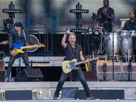 Bruce Springsteen, with the E Street Band on stage at Murrayfield PIC: Jane Barlow/PA Wire