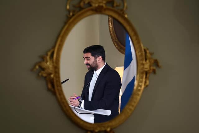 First Minister Humza Yousaf terminated the Bute House agreement at a hastily arranged press conference on Thursday morning, but the day ended with the beleaguered SNP leader fighting for his political future. Picture: Jeff J Mitchell/PA Wire