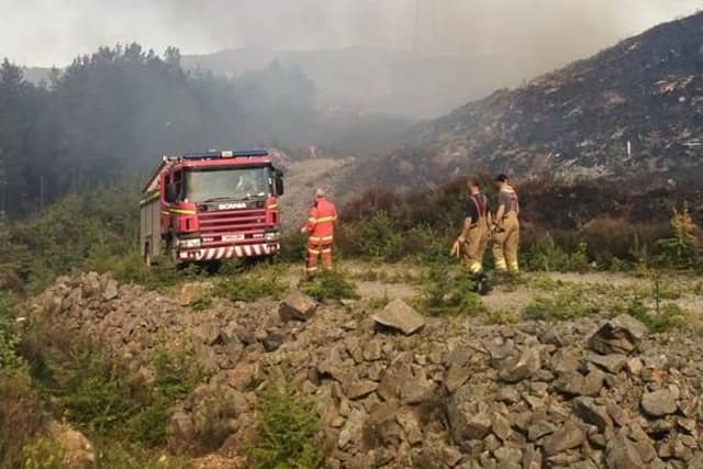 Weather conditions in spring can lead to the outbreak of wildfires across Scotland.
