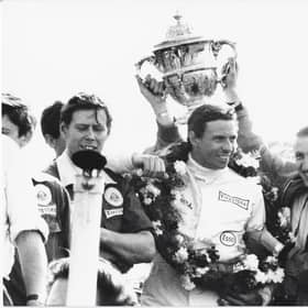 Jim Clark winning the 1967 British GP