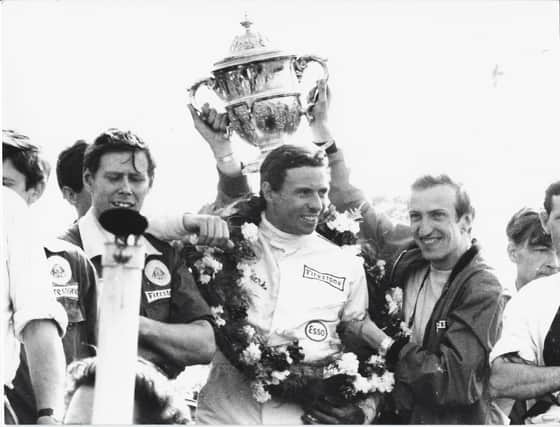 Jim Clark winning the 1967 British GP