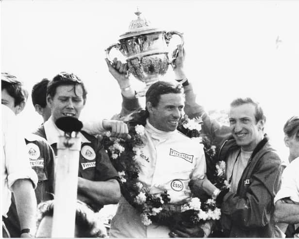Jim Clark winning the 1967 British GP
