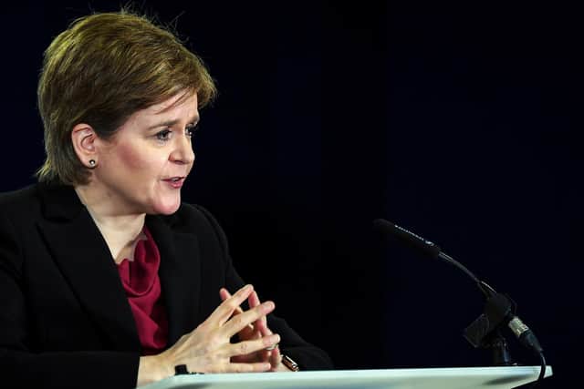 First Minister Nicola Sturgeon. Picture: Andy Buchanan - Pool/Getty Images
