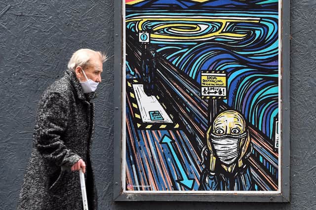 From April 18, face masks will no longer be legally required in shops and other settings in Scotland (Picture: Andy Buchanan/AFP via Getty Images)