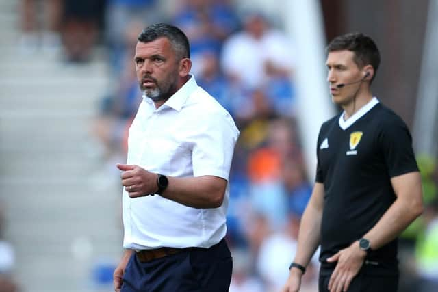 St Johnstone manager Callum Davidson during the cinch Premiership match with Rangers. (Picture: Robert Perry/PA Wire.)