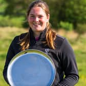 Milngavie's Lorna McClymont shows off the Welsh Women's Open Stroke-Play Trophy after he win at Prestatyn. Picture: Wales Golf.