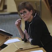 First Minister Nicola Sturgeon during First Minister's Questions held at the Scottish Parliament