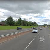 A8011 & Central Way, Cumbernauld, Glasgow, where the crash happened.