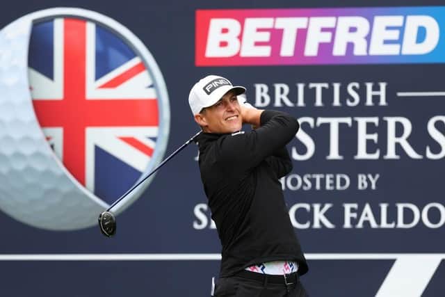 Calum Hill in action during the Betfred British Masters hosted by Sir Nick Faldo The Belfry. Picture: Andrew Redington/Getty Images.