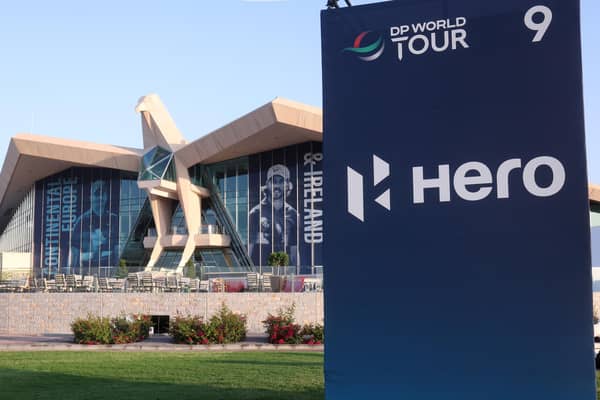 A general view of the Abu Dhabi Golf Club clubhouse prior to the Hero Cup, which starts on Friday. Picture: Oisin Keniry/Getty Images.